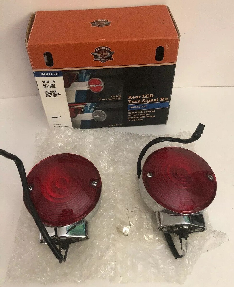 2001 Later Harley-Davidson Genuine LED Rear Turn Signals Red Lens