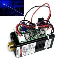 445nm 450nm 100mW Blue Laser Diode Module Focusable with TTL+Fan Cooling 12V