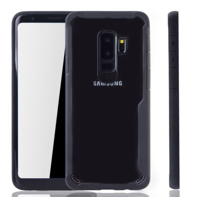 Handyhülle für Samsung Galaxy S9 Plus Schutzcase Backcover Bumper Etuis Schwarz