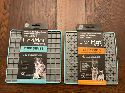 Lickimat Soother Dog Tuff Series Chew Resistant Dishwasher Safe Soothing Lickmat