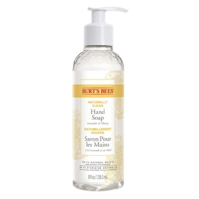 Burt s Bees Naturally Clean Lavender & Honey Gently Cleanses Hand Soap, 8oz 2CT