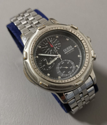 Guess Waterpro Uhr 50 Meters Quarz Herrenuhr ohne Box  Vintage
