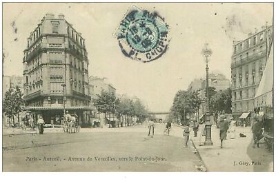 75.PARIS.16th ARR.n°15834.AUTEUIL.AVENUE DE VERSAILLES VERS LE POINT DU JOUR