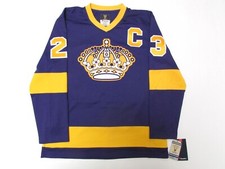 BROWN LOS ANGELES KINGS FANATICS VINTAGE PURPLE HOCKEY JERSEY
