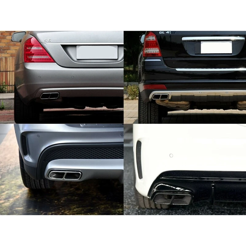 Silenciador de escape de doble extremo para Mercedes-Benz Clase S ML W221 W164 05-13 Foto 4 de 4
