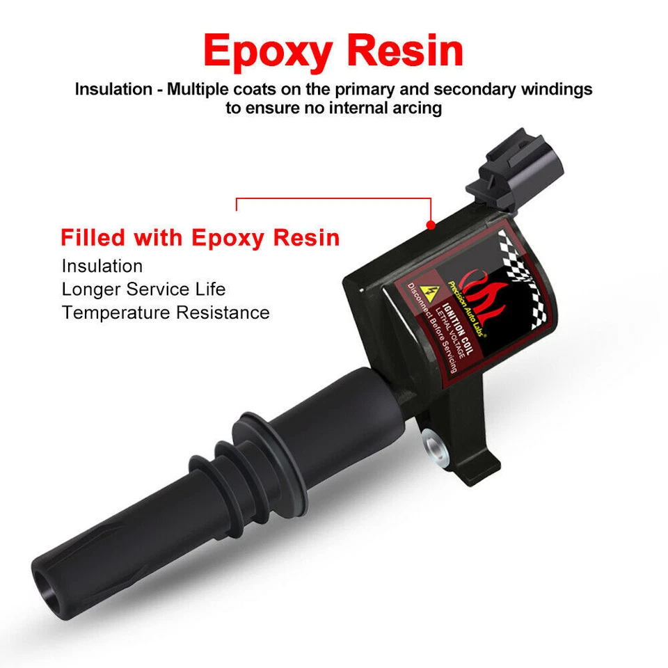 Paquete de 8 bobinas de encendido y bujías para Ford Explorer 2006 2007 2008 4,6 L V8 DG511 Foto 3 de 4