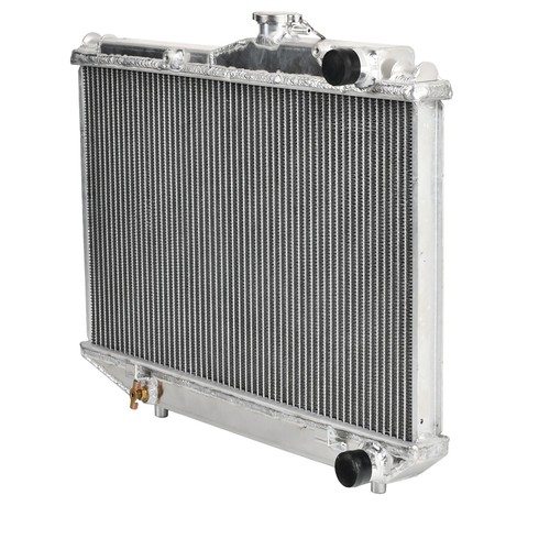 2 Row Aluminum Core Performance Radiator For 84-87 Toyota Corolla AE86 4AGE 1.6L - Picture 3 of 9