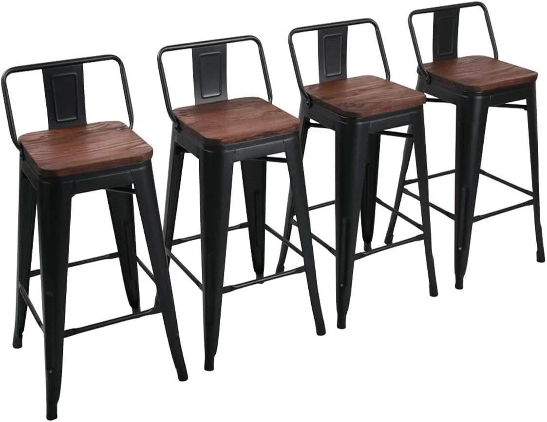 30 inch metal bar stools with back sale