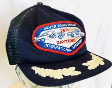 Rare Vintage Daytona 25th Anniversary Scrambled Eggs Mesh Snapback Trucker Hat