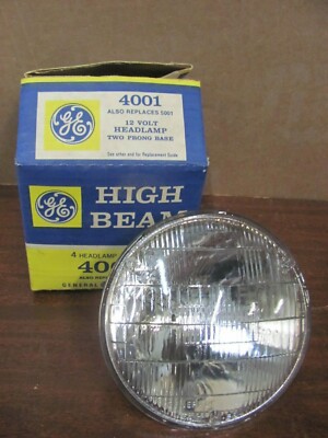 NOS GE 4001 High Beam Headlight Bulb Corvette GTO Chevelle 
