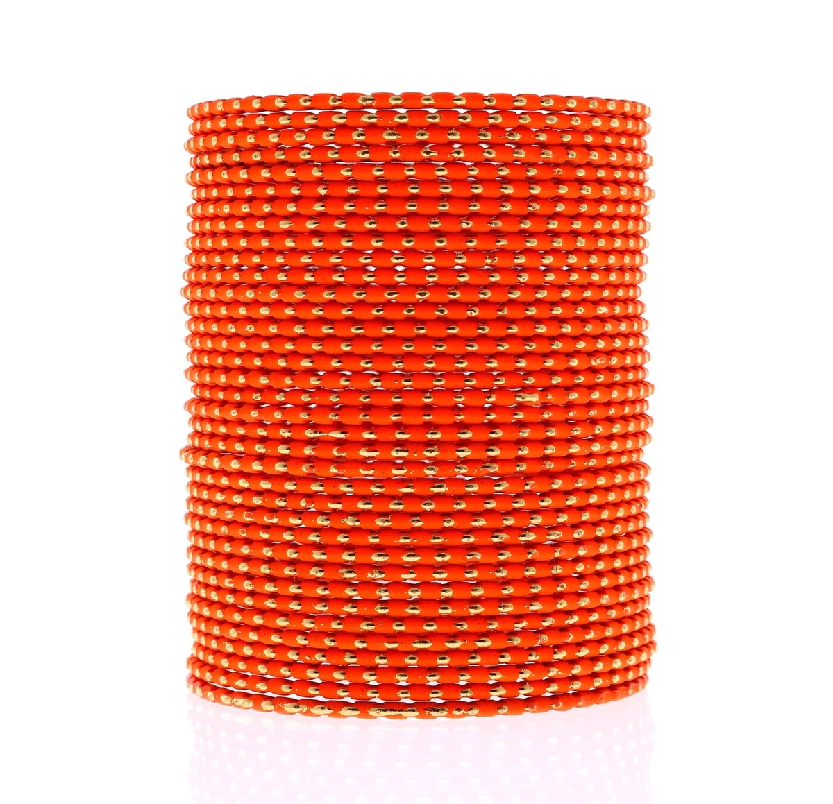 Orange store bangles set