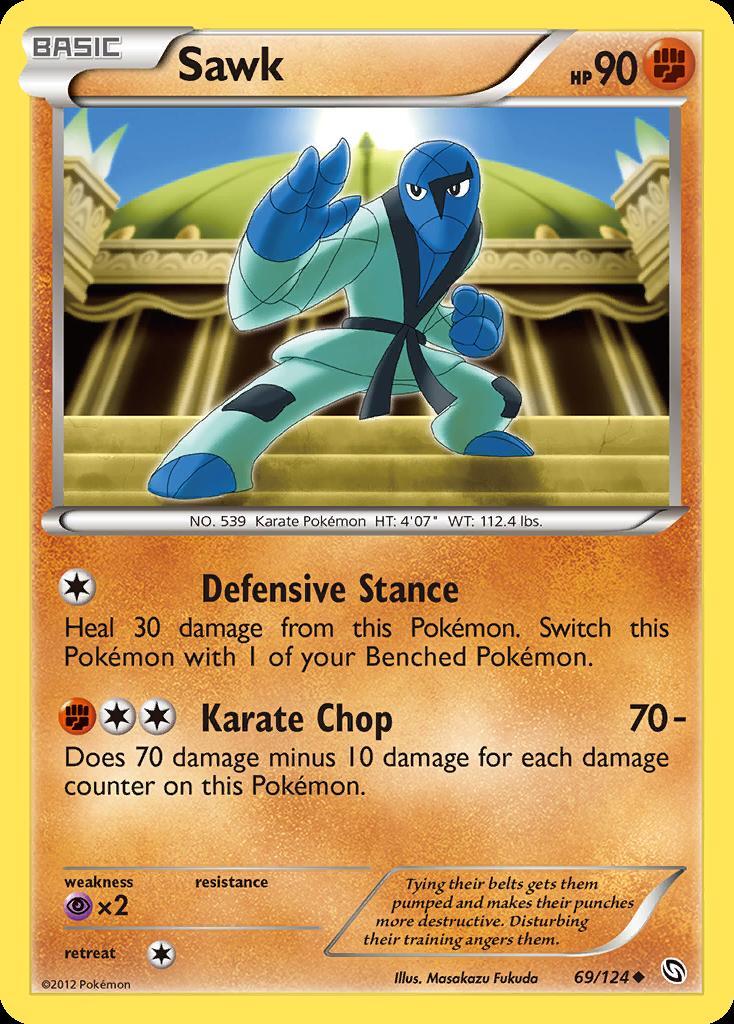 Pokemon Sawk (69/129) Dragons Exalted LP