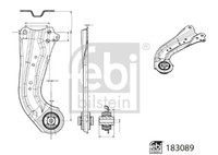 Febi Querlenker Hinten Rechts FüR Suzuki Swace C-HR Corolla 1.2-2.0H 10.16-