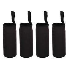 4Stk Wasserflasche H&uuml;lse Neopren Isolierte Flasche Halter Tr&auml;ger Tasche 65x180mm