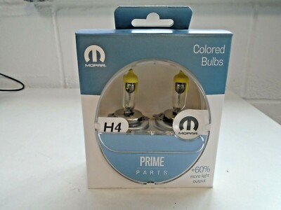 Original Mopar H4 x 2 farbige Glühbirnen gelb 6000625007