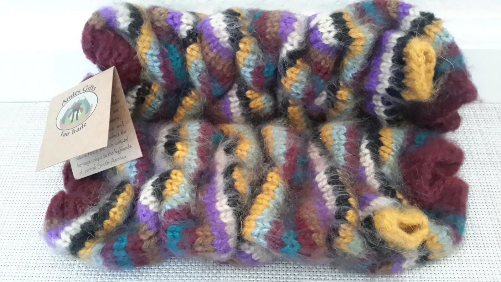 Gloves Artisan Knitted Alpaca Wool Blend Andes Gifts Fair Trade Mittens Warm NWT