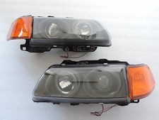 New Projector Black Headlight Amber Corner Light For 1990-1991 Crx Cr-x 2door