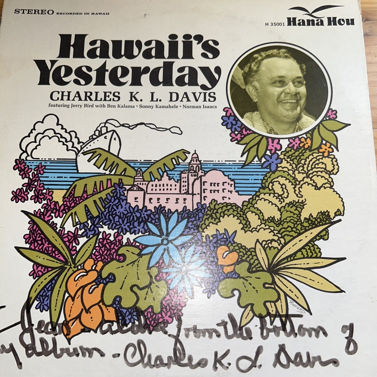 Hawaii's Yesterday - Charles K. L. Davis Vinyl LP Record NM