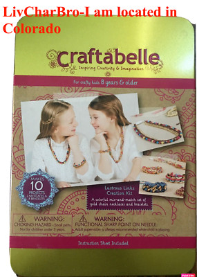 96 Pieces DIY Jewelry Kit Kids Girls Bracelet Making Kit Links Creation Kit