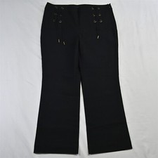 NEW Ann Taylor 8 High Waist Wide Leg Cropped Stretch Womens Dress Pants