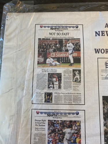 Greatest Moments in Yankees 27 World Championships 2009 New York Times Seiten - Bild 10 von 12