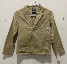 NWT Youth OshKosh 2-Button Canvas Blazer Size 10 Long Sleeve Stretch MSRP 58