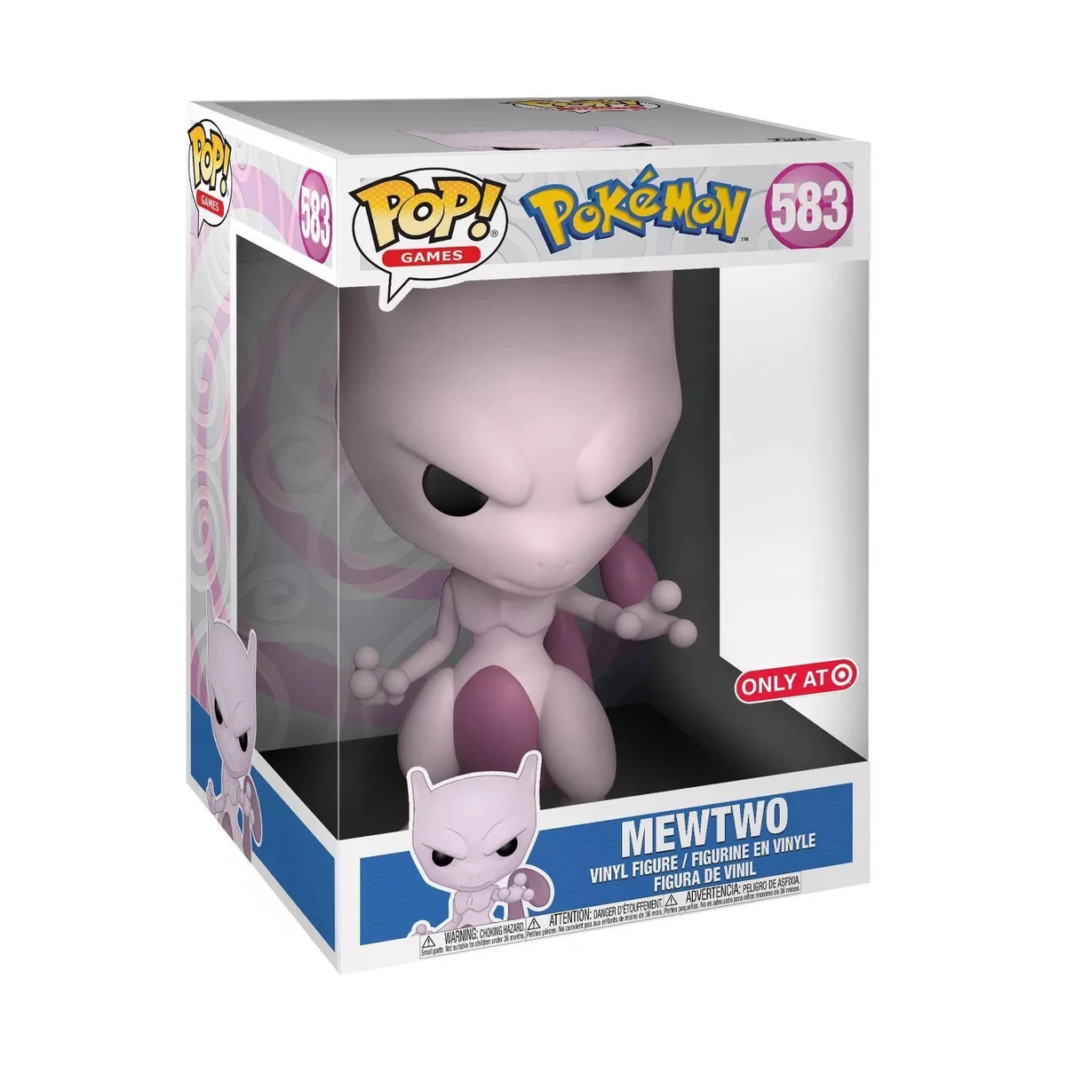 funko popフィギュア　ポケモン MEWTWO #583 (10 INCH) (TARGET EXCLUSIVE STICKER) (POKEMON) FUNKO