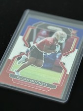 2021 Panini Prizm Football Elijah Mitchell RED WHITE BLUE Rookie mint  RC 49ers