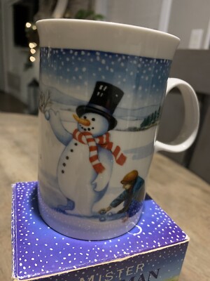 Mister Snowman Porcelain Coffee Mug Tea Cup Ruth Boden Dunoon England