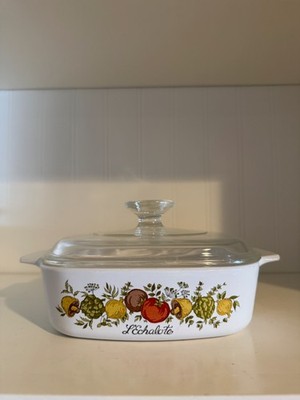 Vintage Corning Ware Spice of Life L'Echalote A-1 Casserole Dish 1 Qt w/ Lid