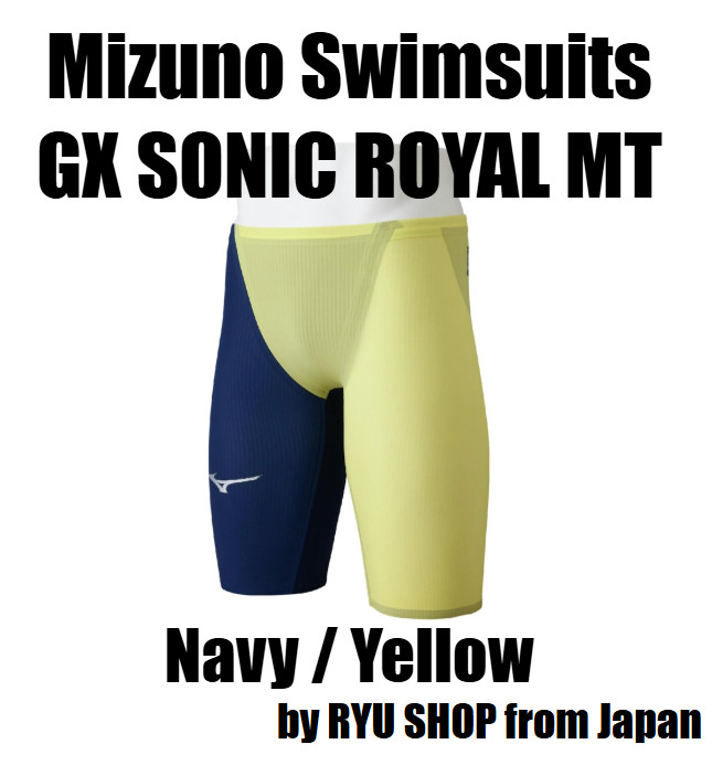 MIZUNO GX SONIC ROYAL MT N2MBD00284 Navy / Yellow Swimsuits Men