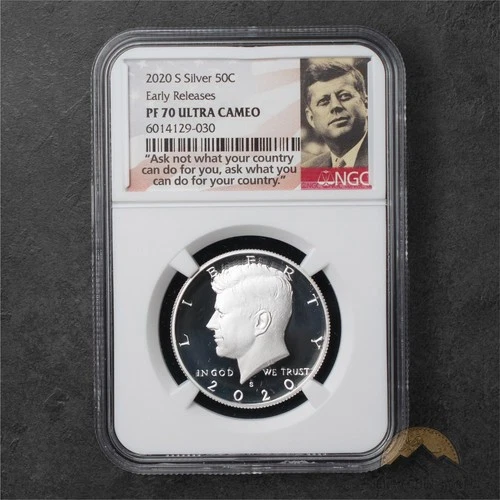 2020-S Proof Kennedy Silver Half Dollar 50c - NGC PF70 UCAM Early Release