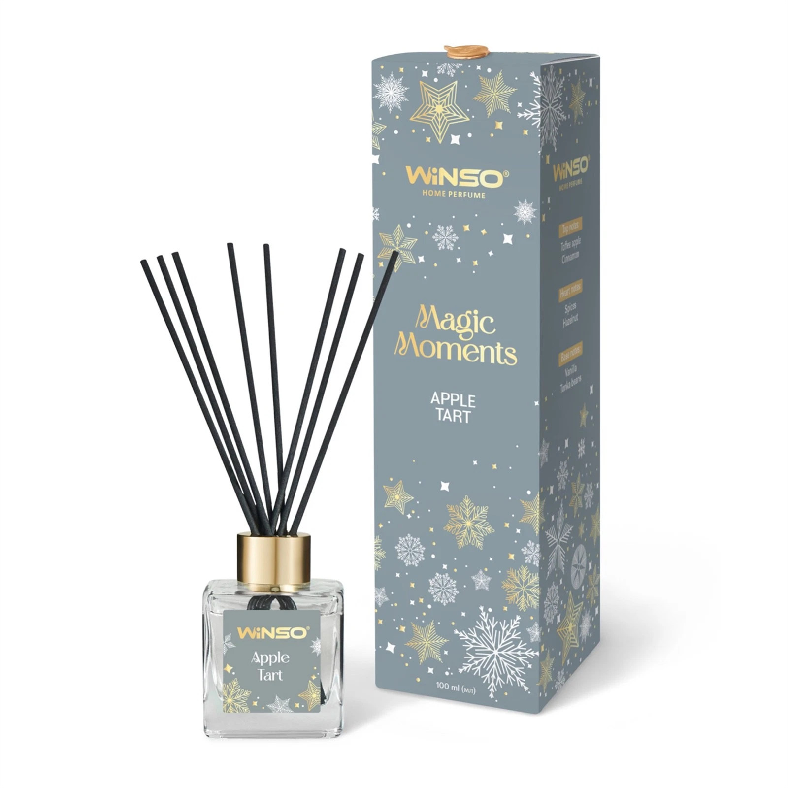 Winso Reed Diffuser Apple Tart Scent Christmas Magic Moments Home Perfume 100ml