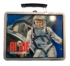 GI Joe Action Astronaut Collector’s Metal Lunch Box Tin Hasbro 1998