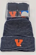 Two Feet Ahead Newborn Booties  & Beanie UVA Virginia Cavaliers New