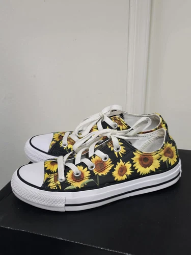 Scarpe Converse Chuck Taylor All Star Girasole Floreali Donna Taglia 6