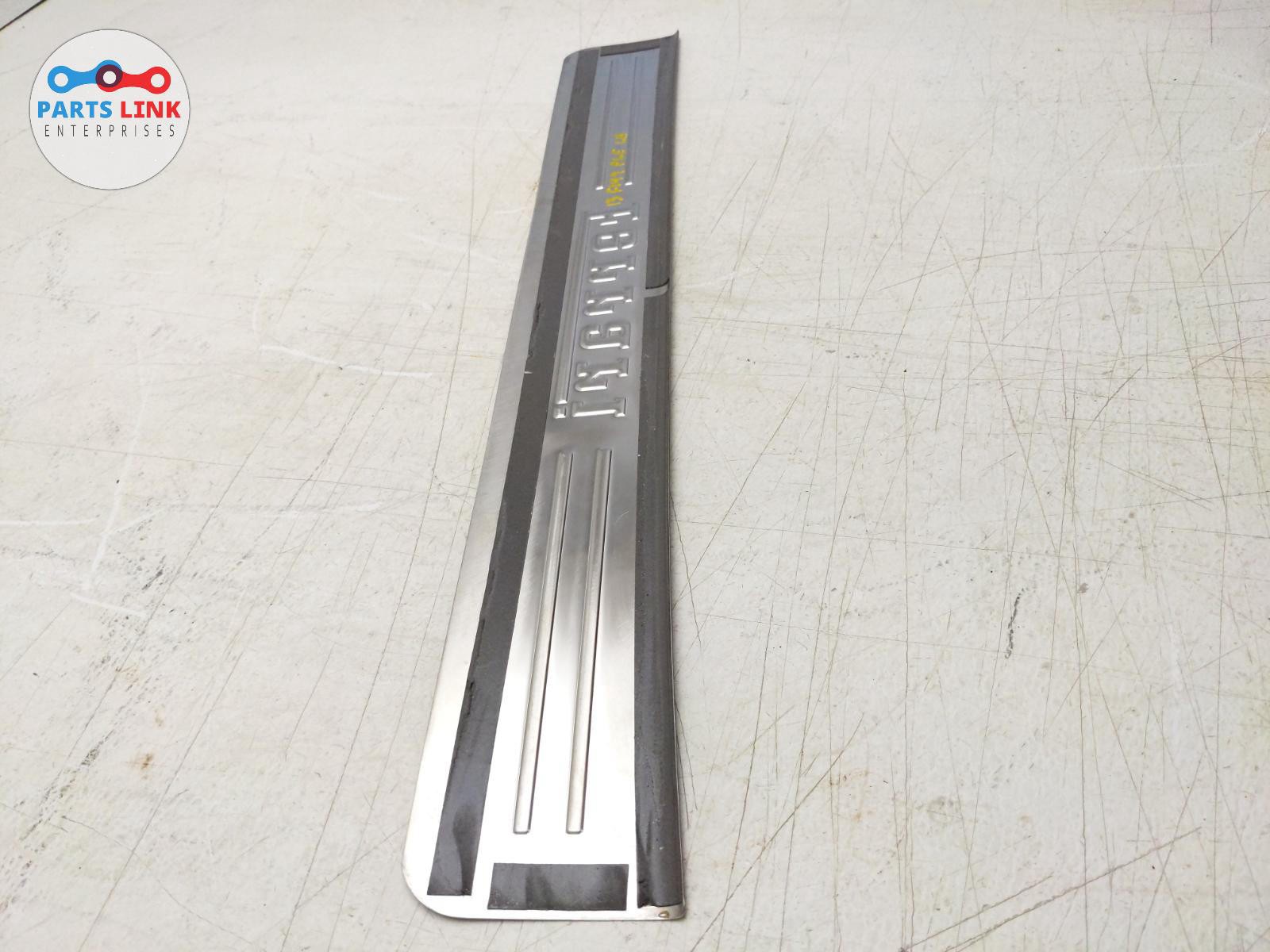 2008-14 FERRARI CALIFORNIA LEFT DOOR SILL STEP SCUFF TRIM METAL SIDE PLATE F149