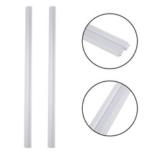 Flexible 2pcs 50cm Shower Door Seal Replacement Stops Water Inward Slope Design