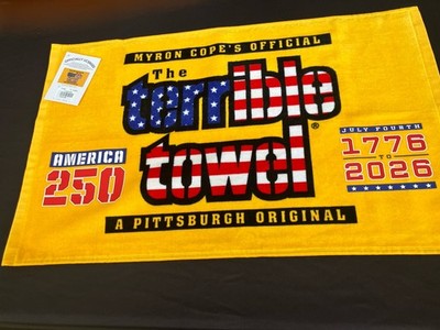 Pittsburgh Steelers Terrible Towel America 250 July Fourth 1776 To 2026 NWT Rare