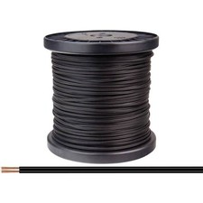 Donau Elektronik 218-11-100 Wiring Cable 2 x 0.14 mm  Black 100 m