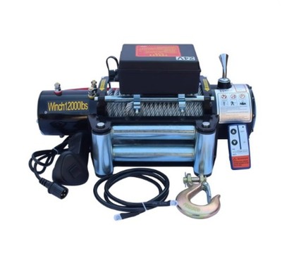 Buggy Trailer Self-rescue Towing 24V Electric Hoist Car Crane Winches Winch.