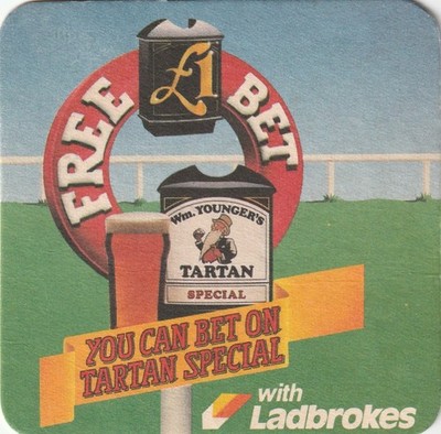 BIERMATTE - WM. JÜNGERE BRAUEREI - BET ON TARTAN SPECIAL - (Kat Nr. 214) - (1986)