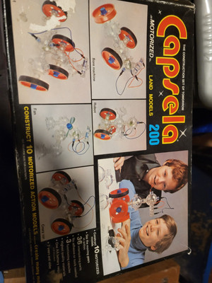 Capsela #200 Motorized Construction Set 1976 Vintage Untested