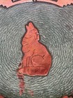 Vintage Medicine Plates New World Trading Copper 10” Wall Art Plaque Wolf — photo 2