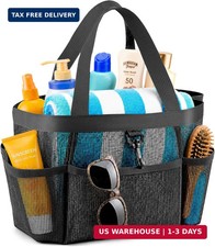 LOYEE Mesh Shower Caddy Portable for College Dorm Room Essentials with 8 Pockets