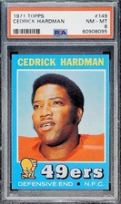 1971 Topps Football #149 Cedrick Hardman San Francisco 49ers PSA 8 NM-MT