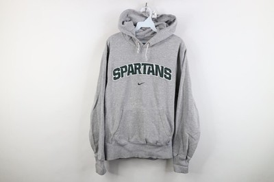 Vtg Nike Mens Small Travis Scott Center Swoosh Michigan State University Hoodie