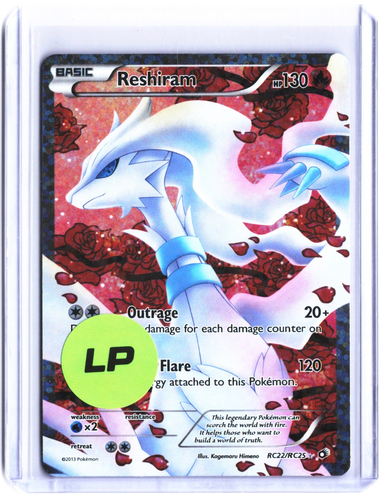 Reshiram 2013 Black & White: Legendary Treasures #RC22/RC25