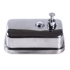 Creative Bathroom Wall Mounted Stainless Steel Liquid Soap Dispenser Hand Shampo