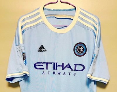 adidas ニューヨークシティFC 2015 MLS アメリカ ジャージ レア NEW YORK CITY 2015/2016 FOOTBALL JERSEY SHIRT HOME SOCCER MLS SIZE